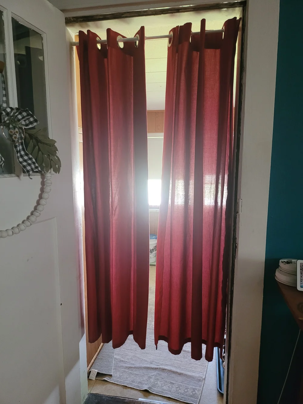 Set of Red Curtains - 2 Panels